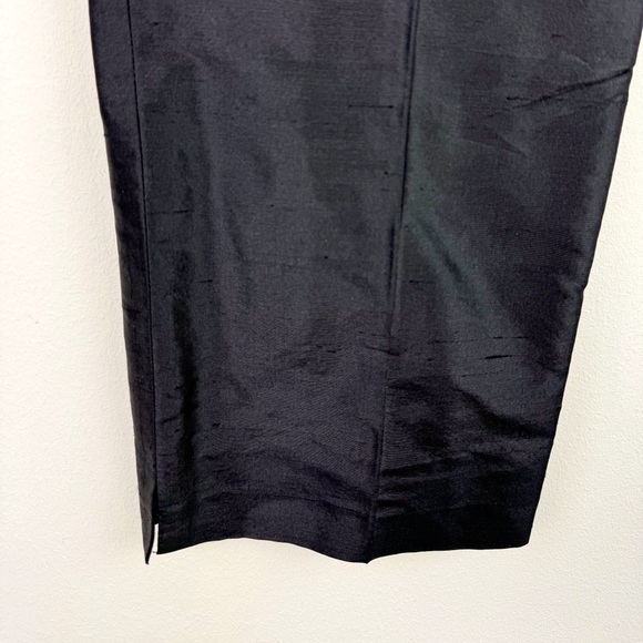 Flores & Flores Black Silk Crop Pants - Picture 6 of 8